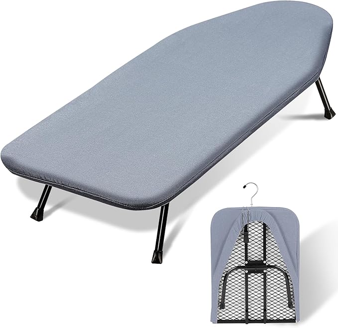 SheeChung Small Ironing Board Tabletop 12"x32", Mini Table Top Ironing Board by SheeChung
