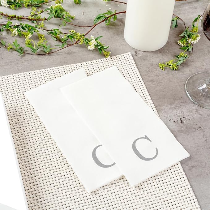 Luxenap 15.8 X 7.9 Inch Linen-Feel Guest Towels, 2000 Lettered Hand Towels - Image 6