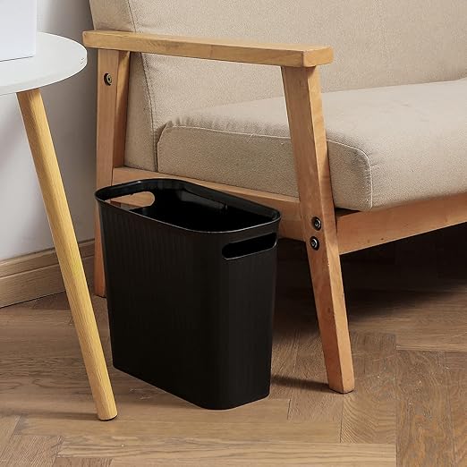 rejomiik Small Trash Can, 3.5 Gallon Garbage Can Slim Waste Basket Plastic - Image 6