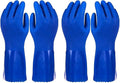 2 Pairs Rubber Household Cleaning Gloves by Juvale