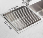 Ahyuan Roll up Dish Drying Rack Over The Sink Kitchen Roll up Sink Drying Rack - Image 8