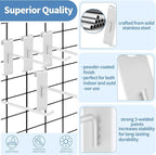 20Pcs Gridwall Hooks, Metal Grid Panel Hanging Peg Hooks, Grid Wall Accessory - Image 3
