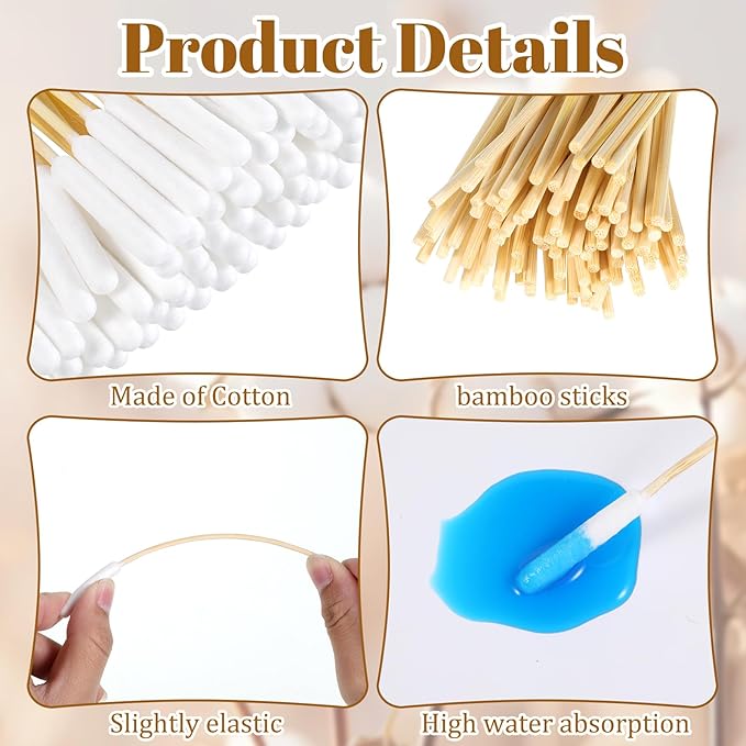 Long Cotton Swab for Dogs Ears, Wound Care, Tear Stain Removal - Image 3