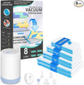 Vacuum Bags for Travel with Portable Electric Pump, 8 Pack Vacuum Seal Bags for by Unknown