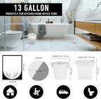 105Counts 13 Gallon Trash Bags, Flexible & Durable Kitchen Garbage Bags - Image 2