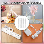 Oligei 25 Pcs Silicone Cable Ties, Cable Ties Reusable, High Elasticity Cord - Image 7