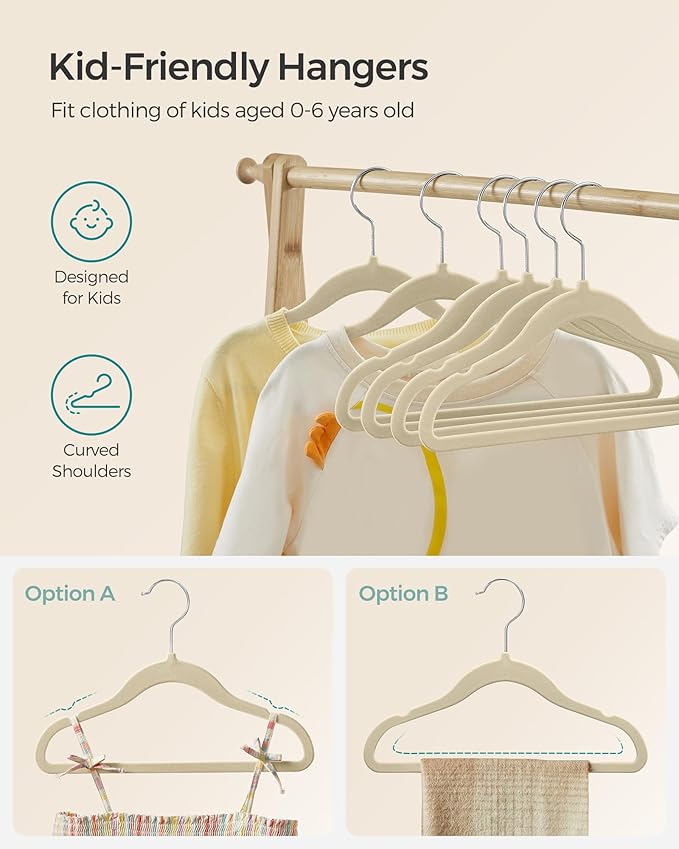 SONGMICS Baby Kids Hangers 50 Pack - Image 5