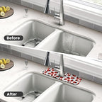 Kitchen Sink Splash Guard Faucet Mat Ladybug Cartoon 15"x5.5", Diatom Mat - Image 4