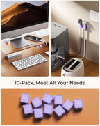 MRGLAS 10-Pack Magnetic Cable Management Cord Organizer, Cable Holder Clips - Image 5