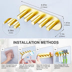 Electric Toothbrush Head Holder, Toothbrush Holders Wall Mounted, Adhesive - Image 9
