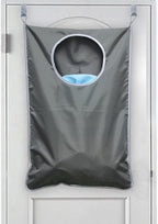 Oxford Fabric Space Saving Door-Hanging Laundry Hamper Bag + 2 Stainless Steel - Image 7