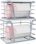 2 Pack Gray Trash Bag Organizer by TrashBagHolder