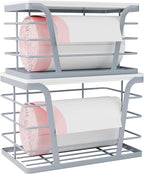 2 Pack Gray Trash Bag Organizer by TrashBagHolder
