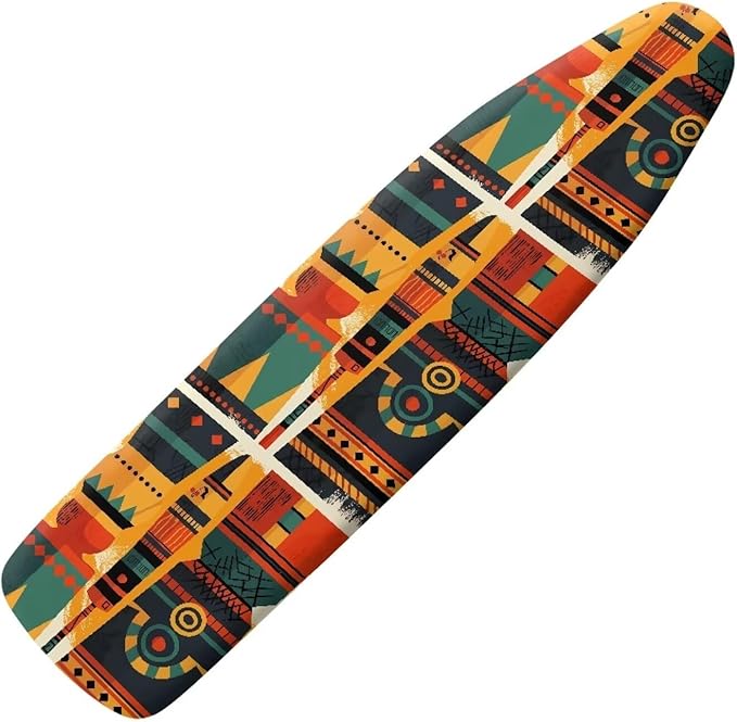 Ethnic Tribal Print Ironing Board Cover Vintage Geometric Zigzag Standard Size by Daulesho