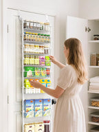 Delamu Over The Door Pantry Organizer, 8-Tier Pantry Door Organizers and Storage - Image 9
