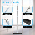 Rubber Broom Carpet Rake for Pet Hair Removal, Dog Hair Broom - Image 8