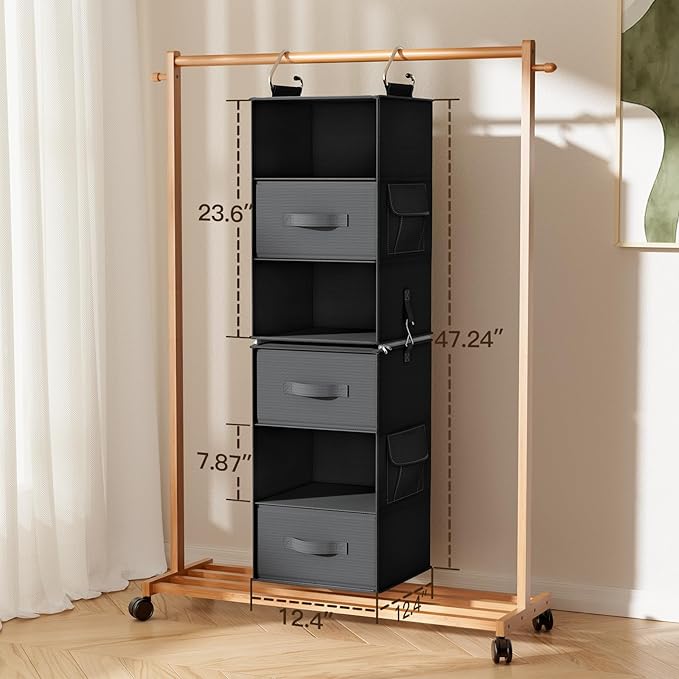 Pipishell 6-Shelf Hanging Closet Organizer - Image 2