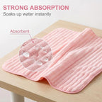 4PCS Pink Microfiber Hand Towels - Image 2