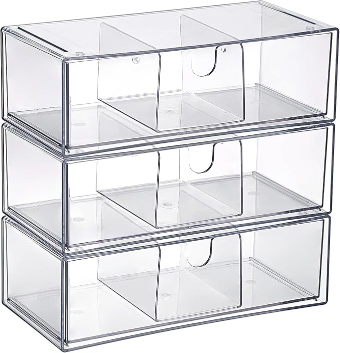 BTSKY 3 Pack Clear Acrylic Battery Storage Organizer - Image 9