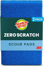 Scotch-Brite® Zero Scratch Scour Pad, 3 Scrubbing Pads, Non-Scratch Scouring by Scotch-Brite