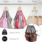 Belt Hanger, Belt Organizer for Closet, Rotatable Tie Rack, Belt Holder - Image 3
