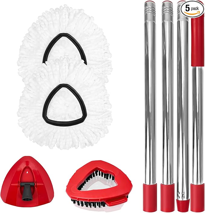 Spin Mop Replacement Set for O-Ceda EasyWring 1-Tank System, Includes 2 Mop by Nuorest