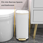 2.6 Gallon Slim Bathroom Trash Can - Image 2
