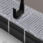 Kingmall Faucet Mat for Kitchen Sink, Premium Silicone Splash Guard - Image 2