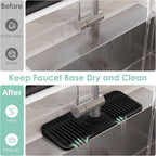 14.6 Inch Silicone Faucet Mat for Kitchen Sink Splash Guard - Image 6
