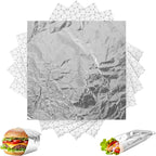 120 Packs Insulated Foil Sandwich Wrap Sheets 12"x12" Pre-Cut Aluminum Foil by Unknown