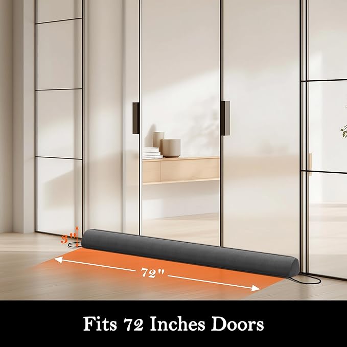 Sunolga Door Draft Stopper Blocks Hot and Cold Air - Image 2