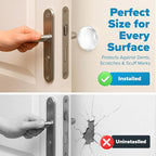 Strongest Home Wall & Door Handle Stopper 2" Set of 10 Pieces of Clear Rubber - Image 4