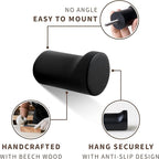 Wooden Black Wall Hooks - Image 3
