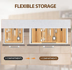 Bamboo Expandable Kitchen Drawer Organizer, 3-5 Slots Drawer Organizer - Image 6