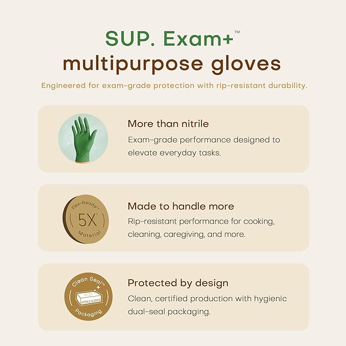 SUP Disposable Nitrile Gloves, Powder-Free Latex-Free Food Safe Cooking Home - Image 2