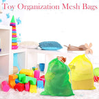 Frienda 6 Pieces Mesh Stuff Sack, 11 x 15 Inch Durable Nylon Drawstring Laundry - Image 4