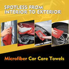 HOMEXCEL Red Shop Towels 100 Pack, Reusable Microfiber Cleaning Cloth Bulk - Image 4