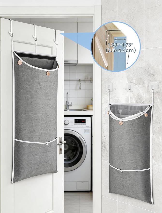 NiHome XXL Hanging Laundry Hamper Bag 39.4"x22.4" - Image 6