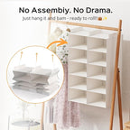 White 5-Tier Hanging Closet Storage Organizer - Image 4