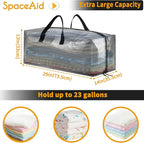 SpaceAid Heavy Duty Moving Bags, Extra Large Storage Totes W/Backpack Straps - Image 5