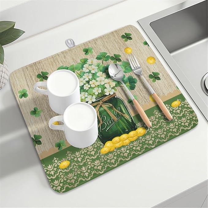 St Patricks Day Dish Drying Mat - Image 8