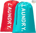 2 Pack XL Travel Laundry Bag, Machine Washable Dirty Clothes Organizer by Unknown