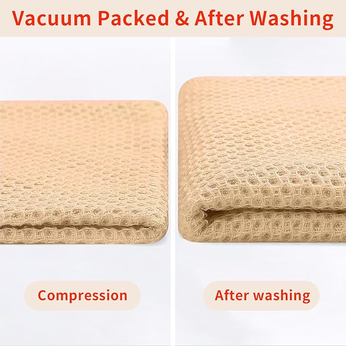 Homaxy 100% Cotton Waffle Weave Kitchen Dish Towels, Ultra Soft Absorbent Quick - Image 7