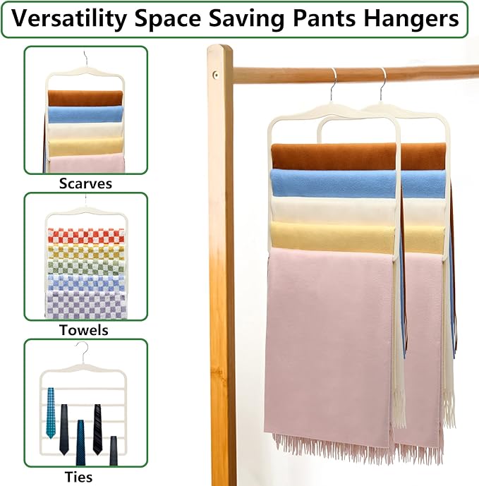 Pants Hangers Space Saving, Organization and Storage - Image 6