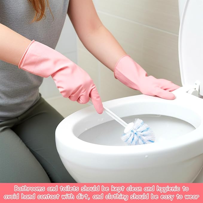 Gloves Washing Dishes, Reusable Rubber Dishwashing Gloves Waterproof Long - Image 5