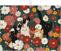Cute Cat Flowers Dish Drying Mat 18x24 Inch, Microfiber Absorbent Fast Dry Mat by Unknown