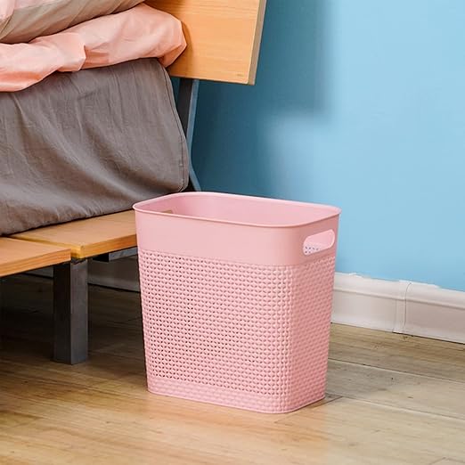 UUJOLY Plastic Small Trash Can Wastebasket, Garbage Container Basket - Image 2