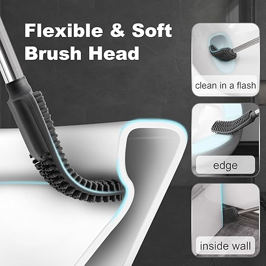 Bathroom Trash Can with Toilet Brush - Image 5