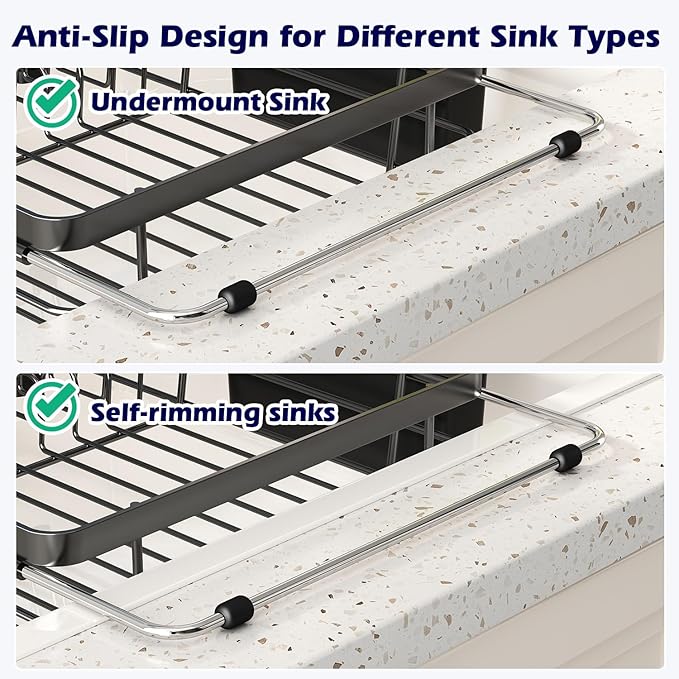 In Sink Dish Drying Rack, Expandable Over The Sink Dish Rack - Image 5
