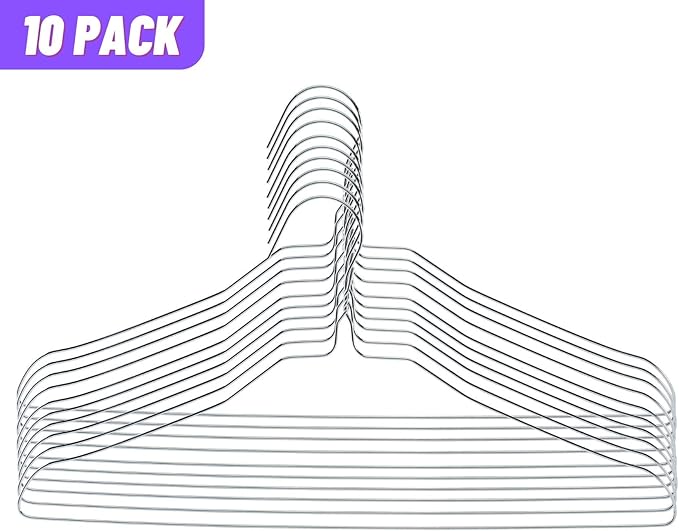 Mr. Pen- Wire Hangers, 10 Pack, Metal Hangers, Wire Hangers - Image 2